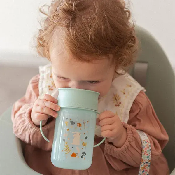 Suavinex, Wonderland, Copo 360° +12 meses - Azul Wonderland - 340ml