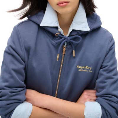 Sweatshirt zippé à capuche femme Essential Logo SUPERDRY