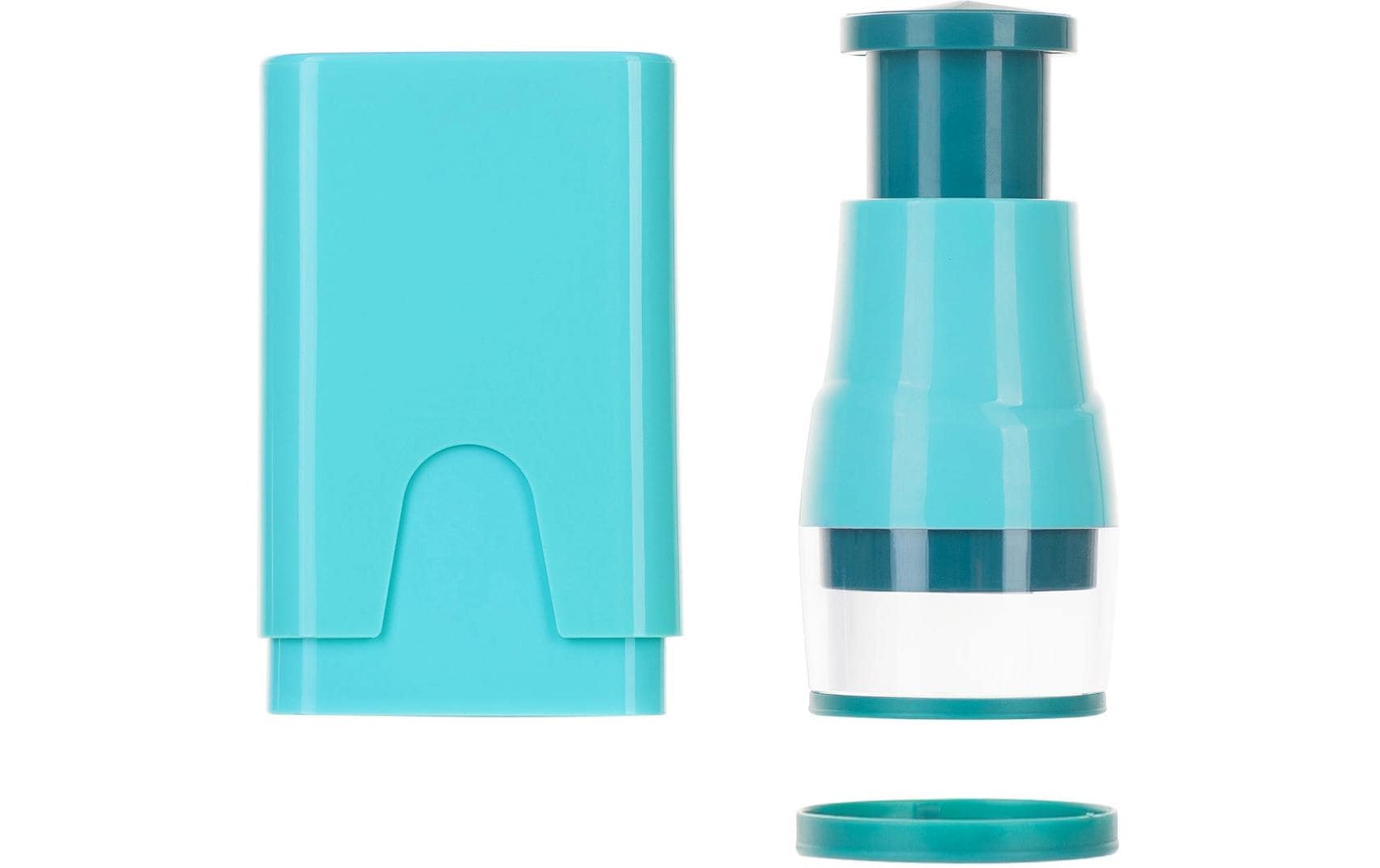 Gemüseschneider Nicer Dicer Minis Set 13-teilig, TürkisVielseitiges Küchenset für Spiralen, Würfel und feine Schnitte
