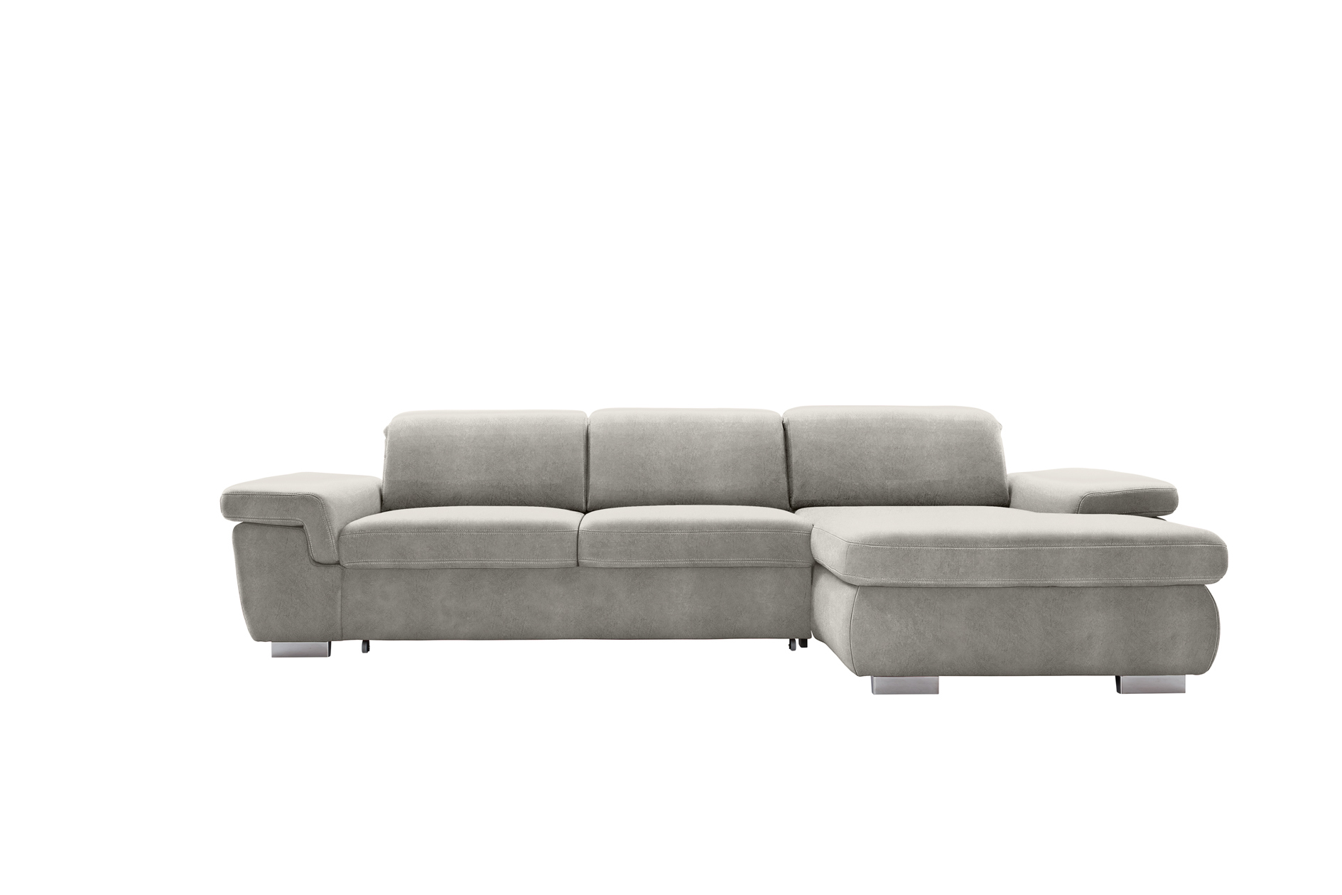 polsterpower Boxspringsofa - Saddle alu - Basismodell - Recamiere rechts