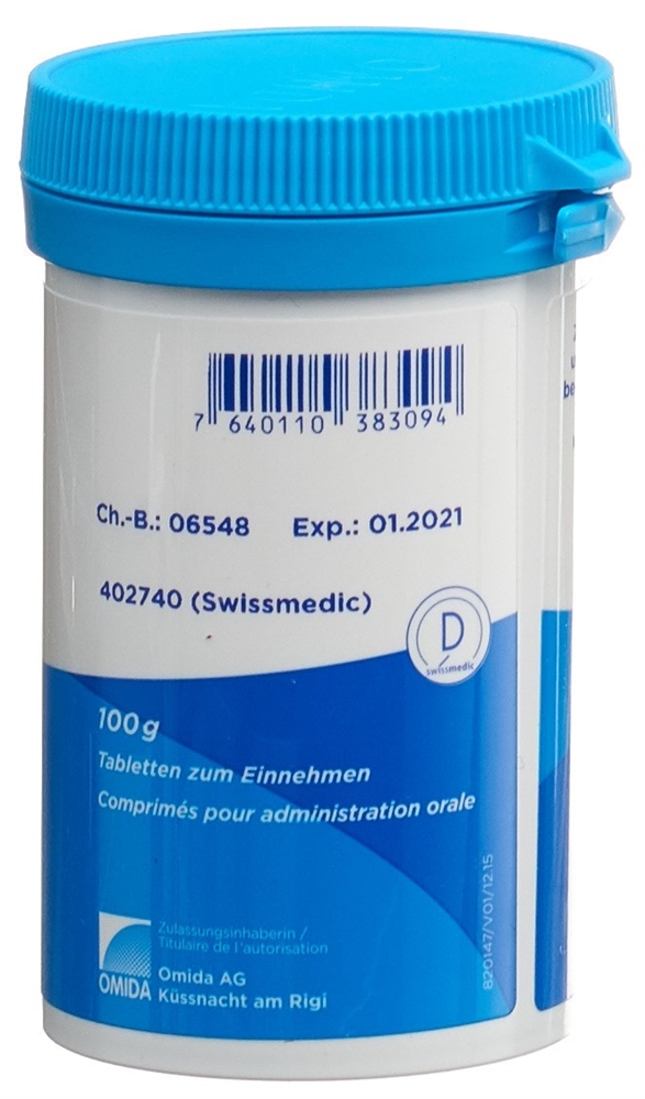 Omida Nr10 Natrium sulfuricum 12 D<br>100 g, Dose, Tablette