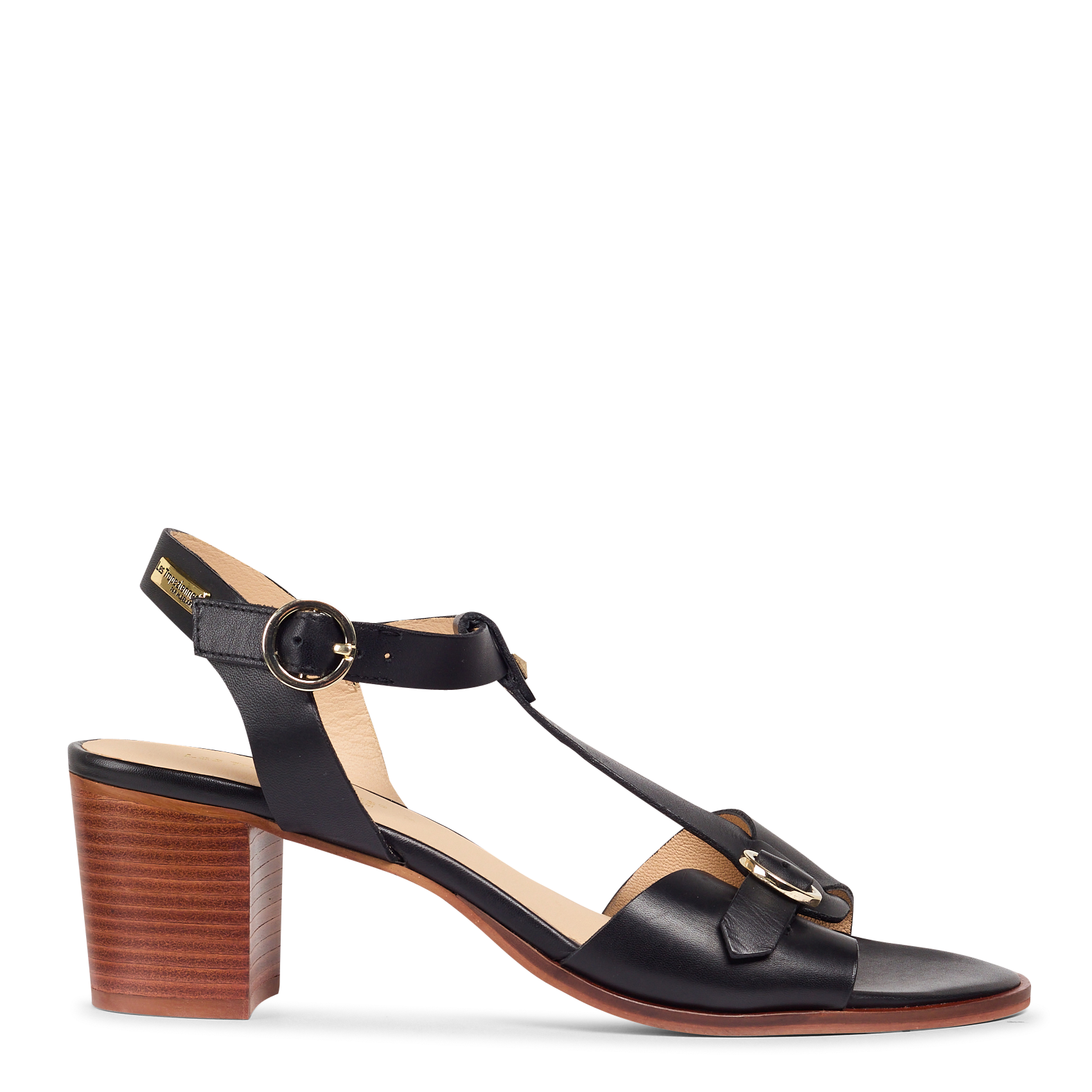 LOKWOOD - Sandales hautes en cuir | Noir