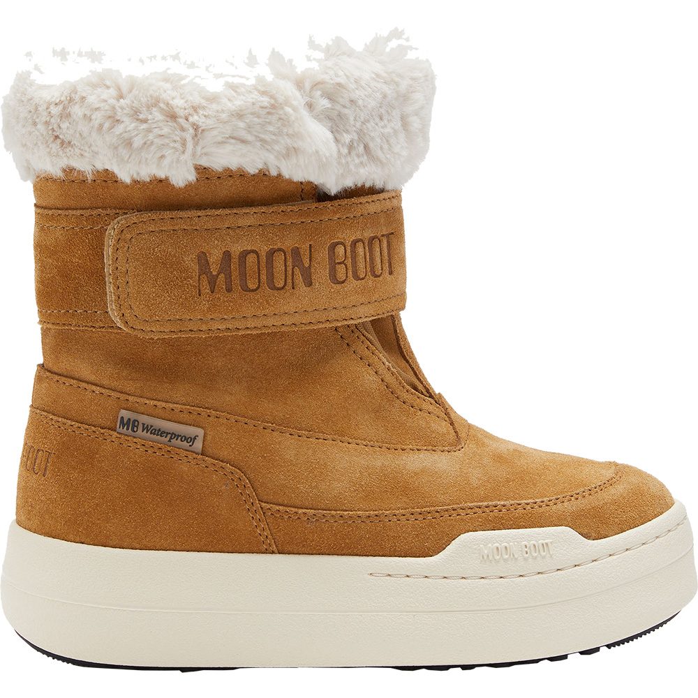 Moon Boot Junior Park Strap Suede Boots Kinder sand