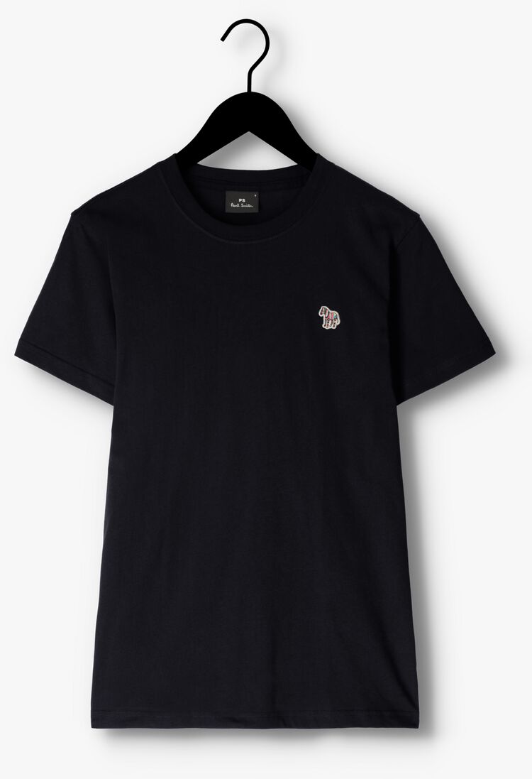 PS PAUL SMITH donkerblauwe ps paul smith t-shirt mens slim fit ss tshirt zebra