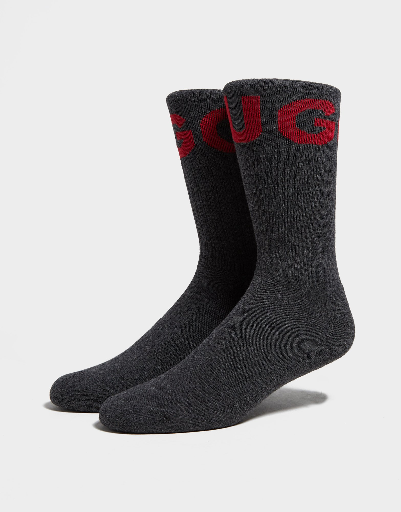 HUGO Lot de 2 Paires de Chaussettes Rib Icon Homme