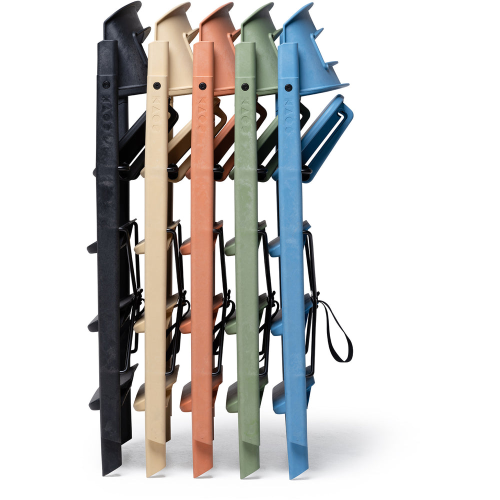 Køb KAOS Charcoal Black Klapp Højstol Recycled Med KLAPP® Sikkerhedsbøjle Og Bakke Bundle