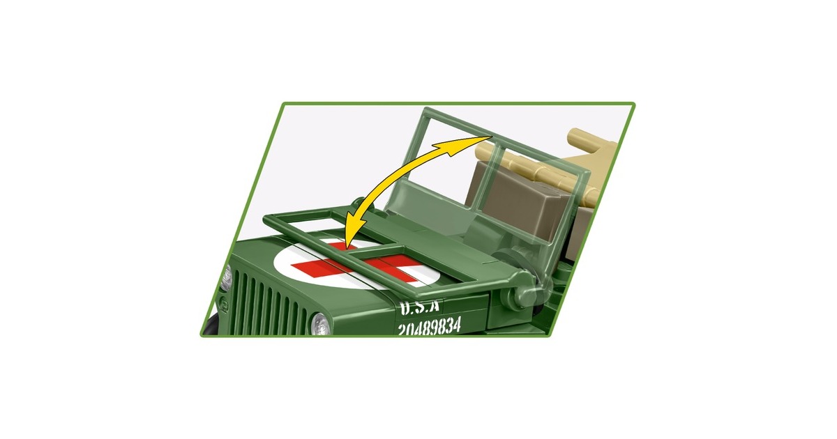 COBIHistorical Collection - Medical Willys MB Constructiespeelgoed  (Schaal 1:35)