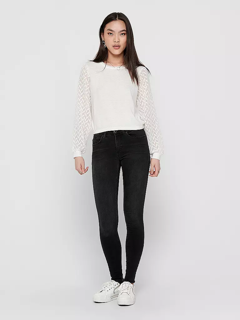 ONLY Jeans Skinny Fit 7/8 ONLBLUSH schwarz