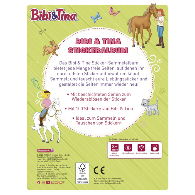 Bibi & Tina - Mein Stickeralbum zum Sammeln und Tauschen