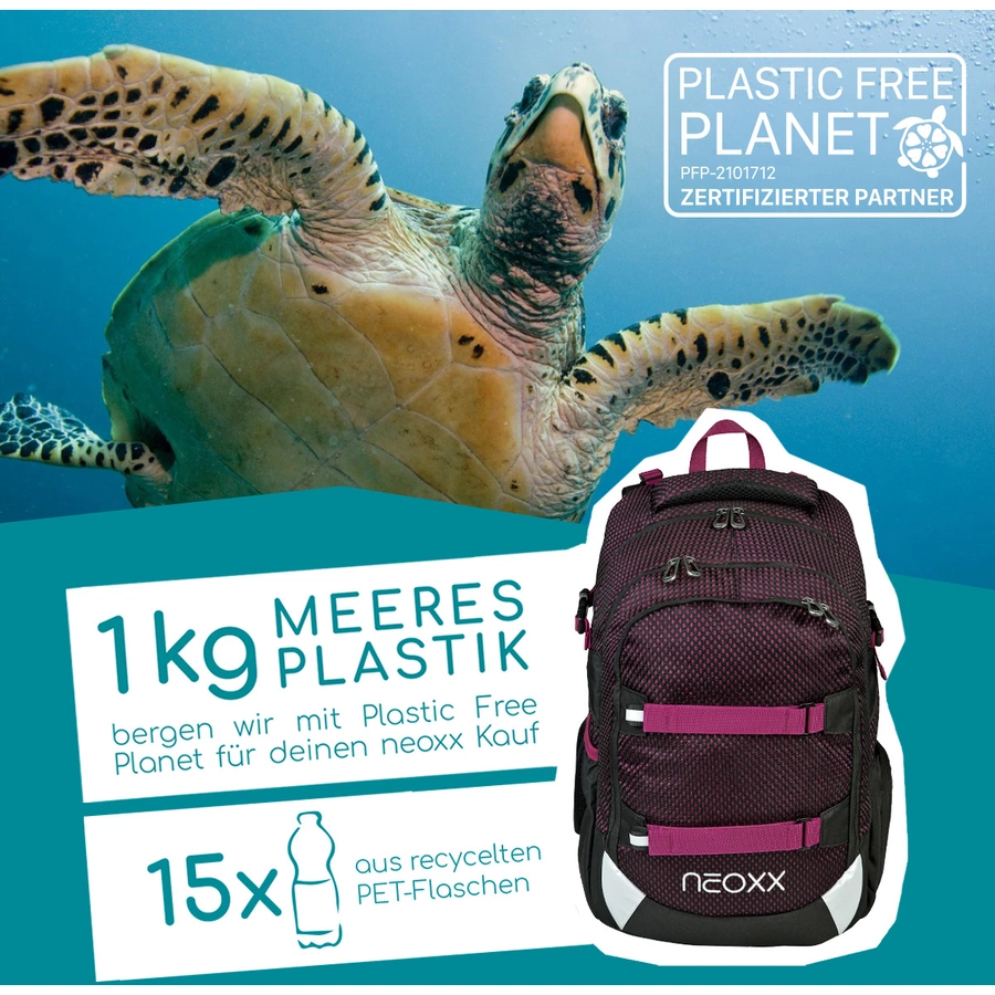 neoxx Active Schulrucksack Crazy in Mesh