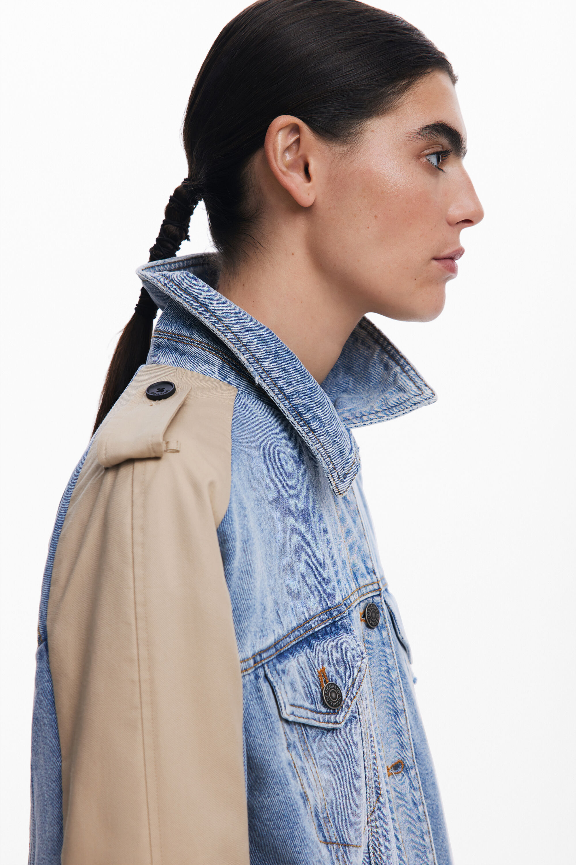 gabardina denim híbrido