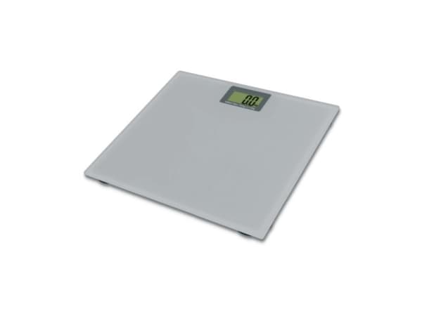 Omega OBSGR, Elektronisk personvekt, 150 kg, 100 g, Grå, kg, lb, ST, Rektangel