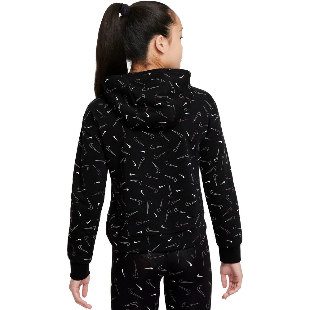 Nike Sportswear Hoodie Mädchen schwarz weiß