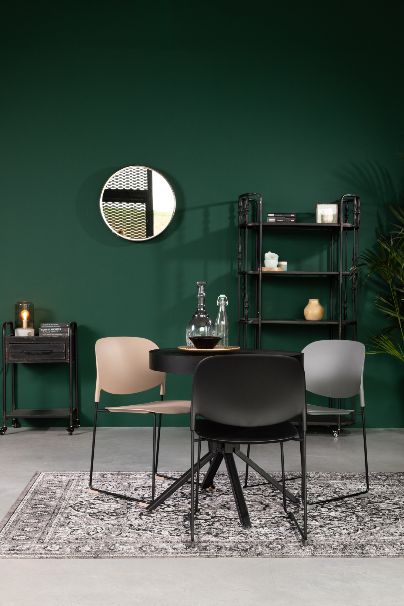 Eetkamerstoel Stacks beige (set van 4)