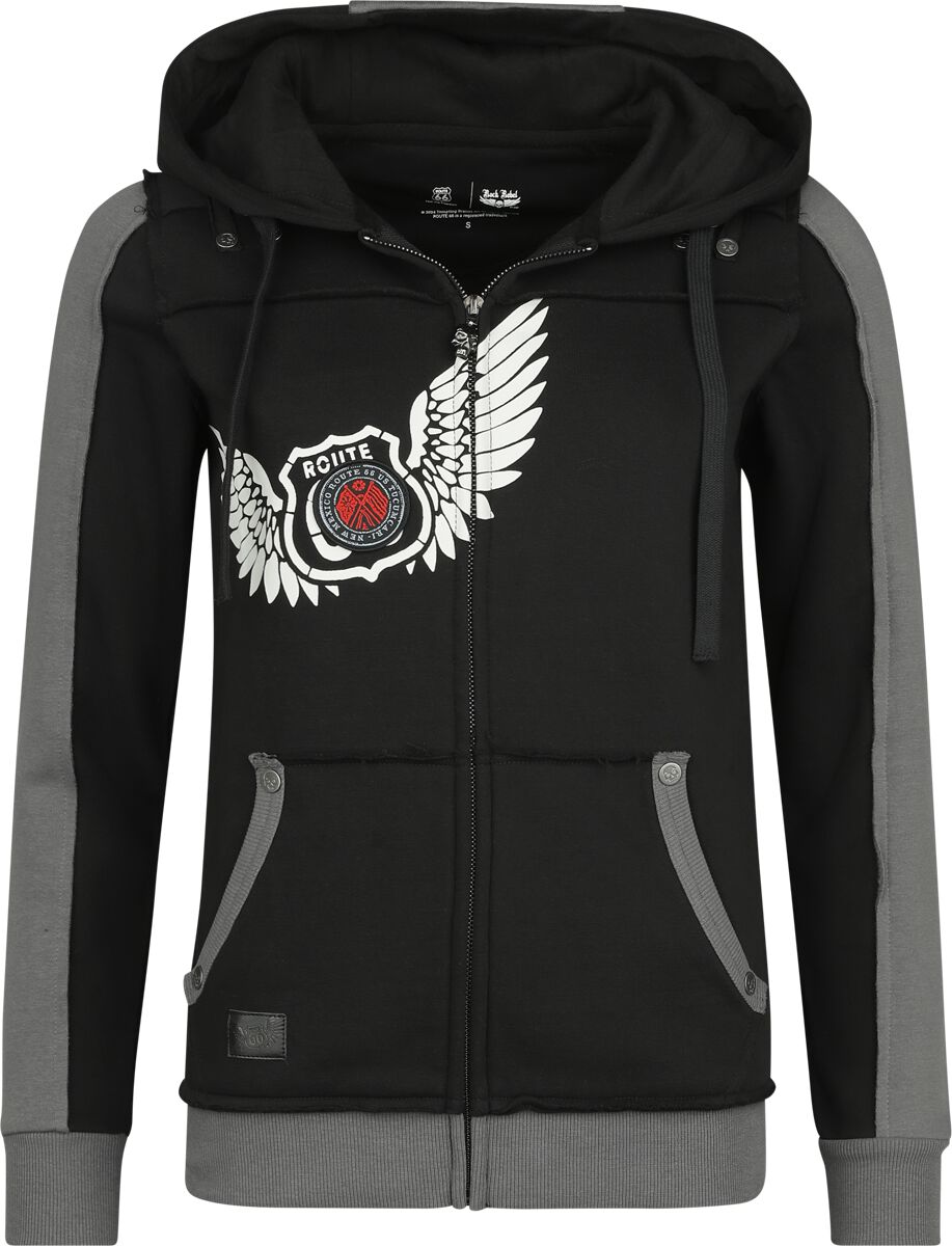 Rock Rebel X Route 66 - Hoody Jacket | Rock Rebel by EMP Sweat-shirt zippé à capuche