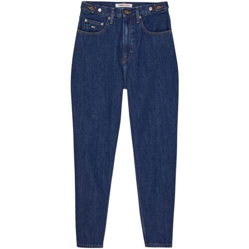 Tommy Jeans - MOM JEAN UHR TPR TAP CG4058 Denim Dark Azul