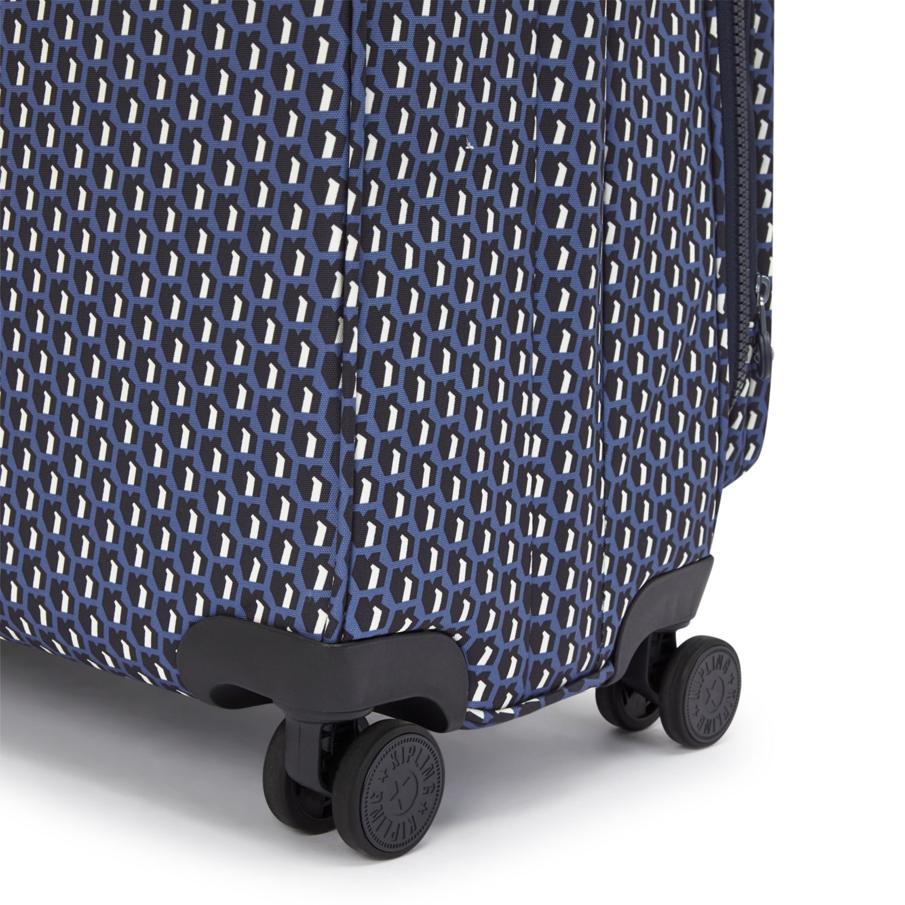 NEW YOURI SPIN L Grande Valise Extensible à Roulettes avec Poignée Télescopique - 3D K Blue