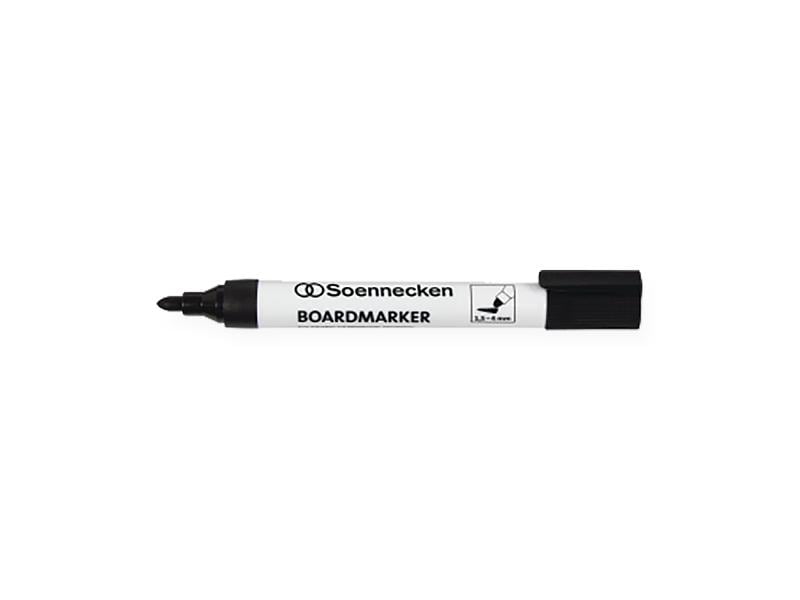 Soennecken Whiteboard-Marker Schwarz Boardmarker mit Rundspitze