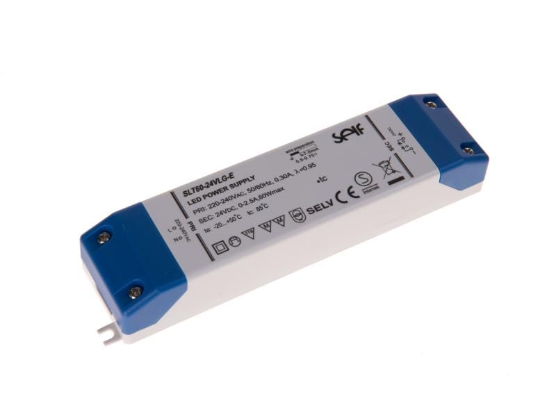 SELF LED-Treibernetzgerät SLT60-24VLG-E 60 W, 24 V LED-Treiber Netzgerät 24 V, 2.5 A