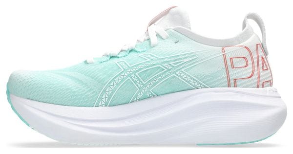 Chaussures Running Asics Gel-Nimbus 27 Paris Bleu/Blanc Femme
