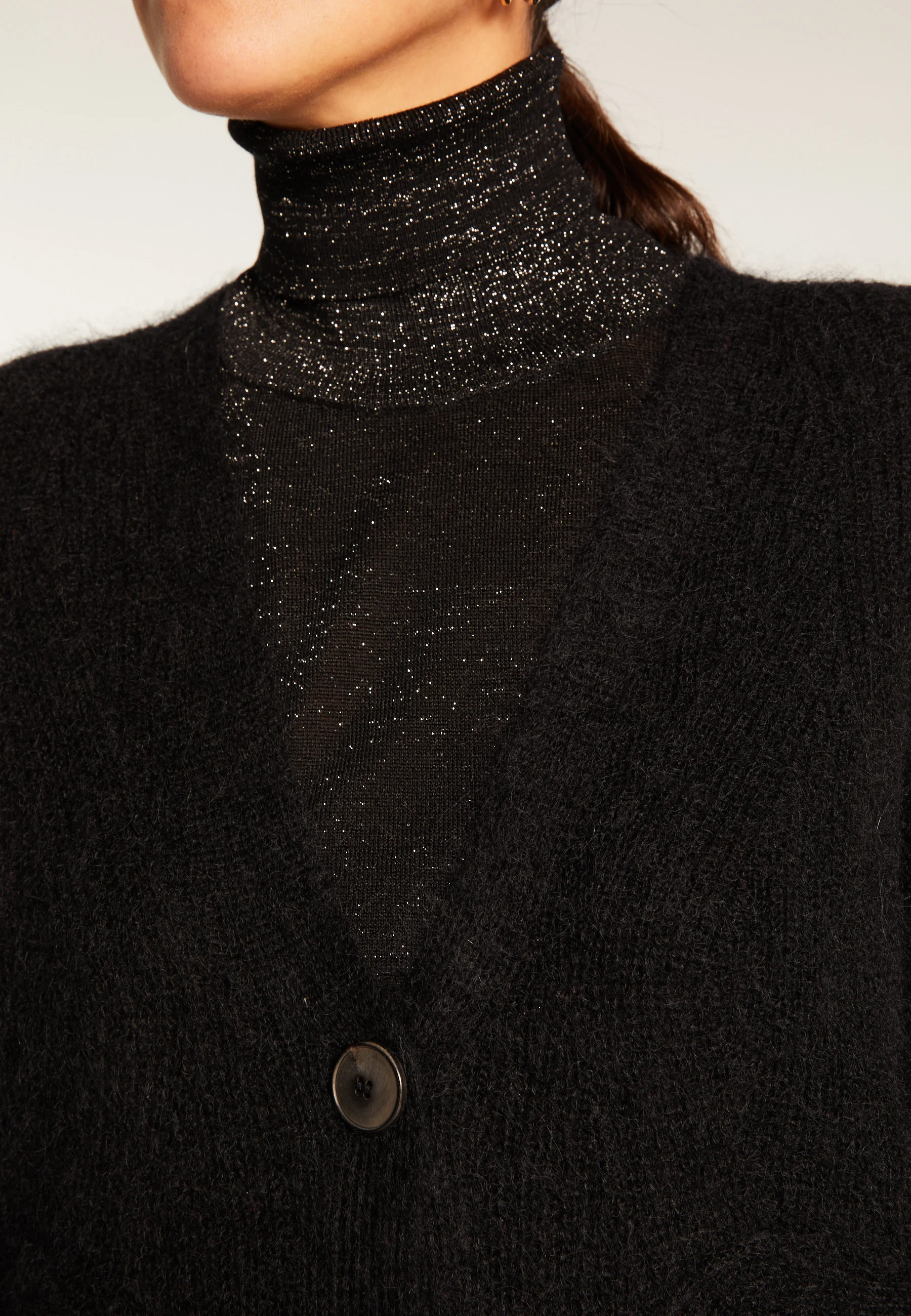 ROSALINDAH24 - Gilet en mohair | Noir