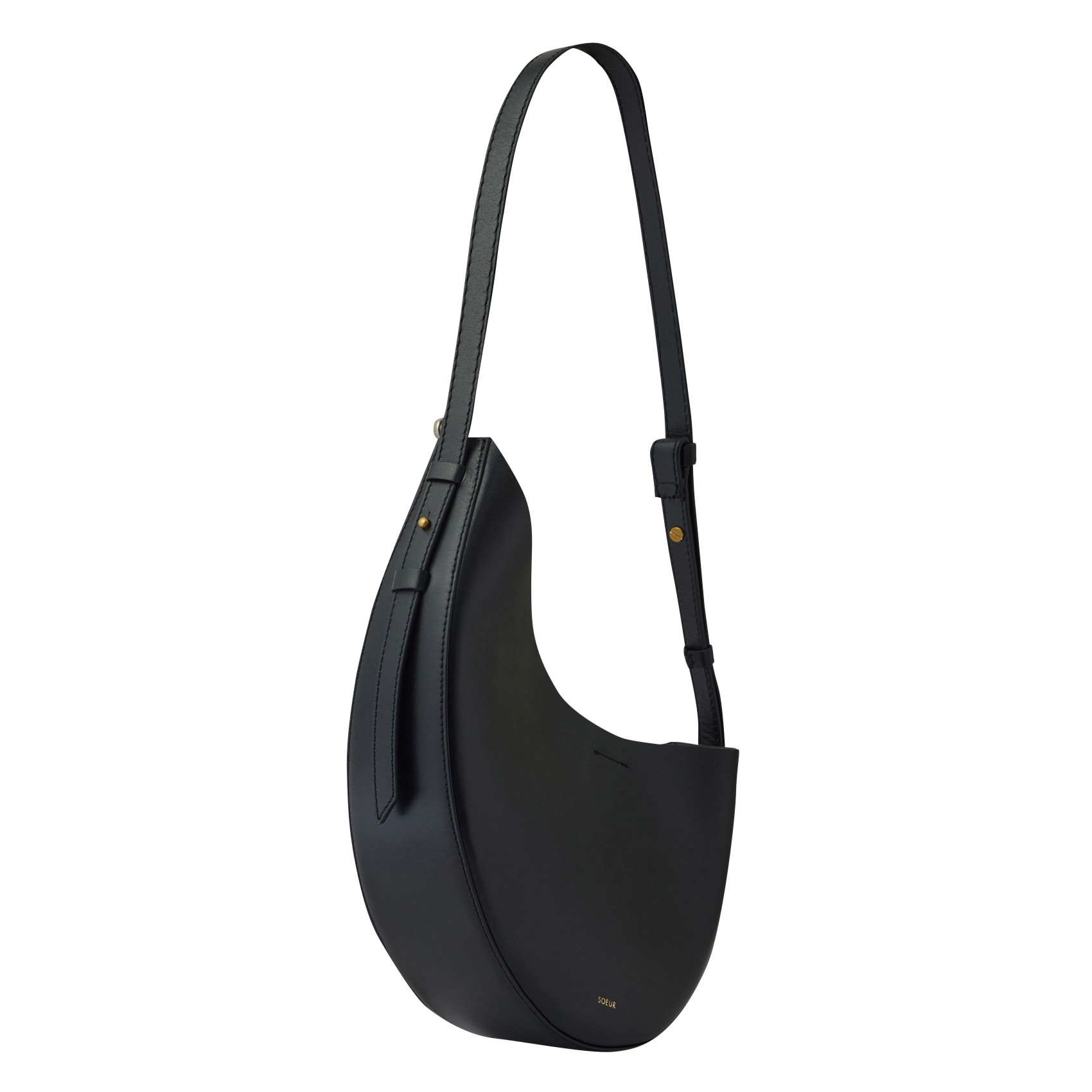 WINO - Sac en cuir lisse | Noir