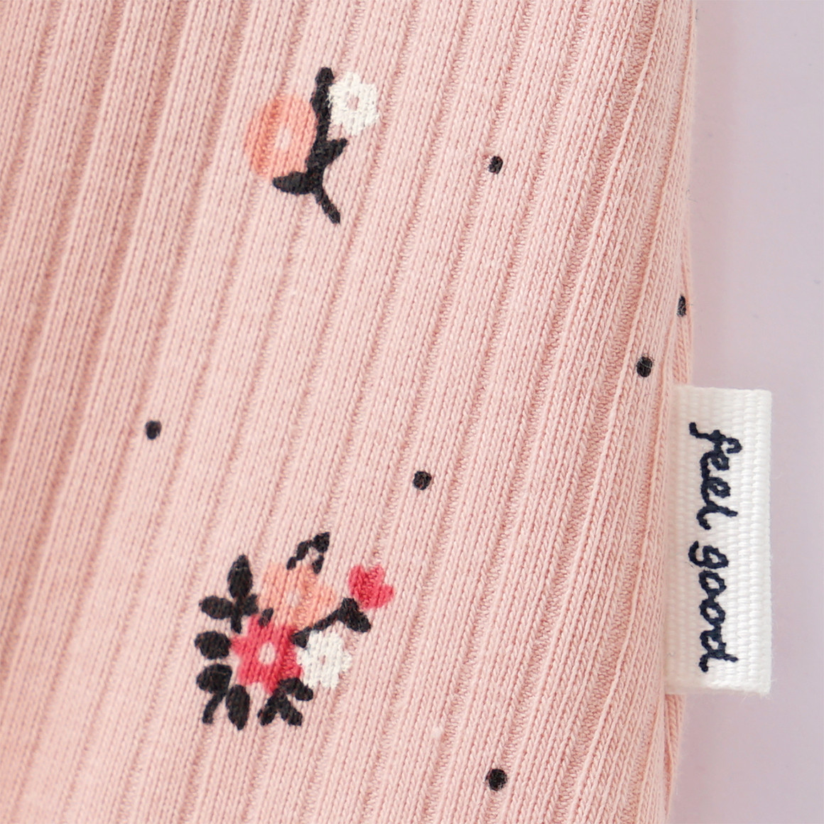Topomini Baby Kleid mit Ripp-Struktur rosa