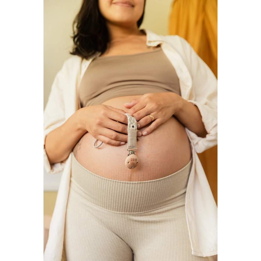 BIBS® Schnullerkette geflochten Vanilla