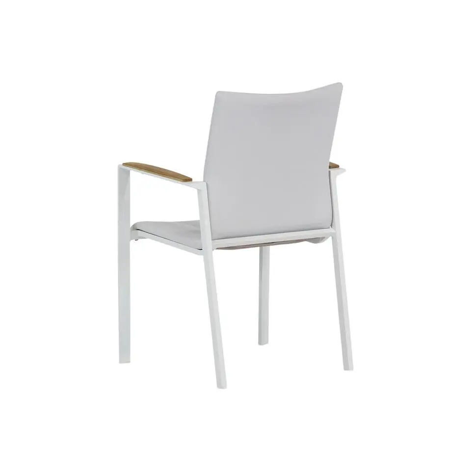 Tuinset 4 personen 180 cm Aluminium/Textileen /Aluminium/textileen Wit