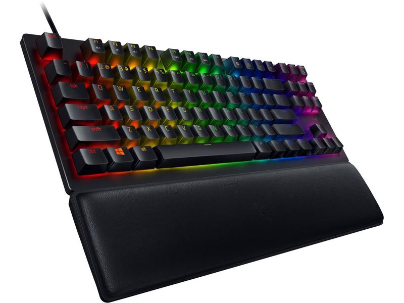 Razer Gaming-Tastatur Huntsman V2 Tenkeyless Red Switch Gaming-Tastatur mit analogen optischen Switches und RGB Beleuchtung