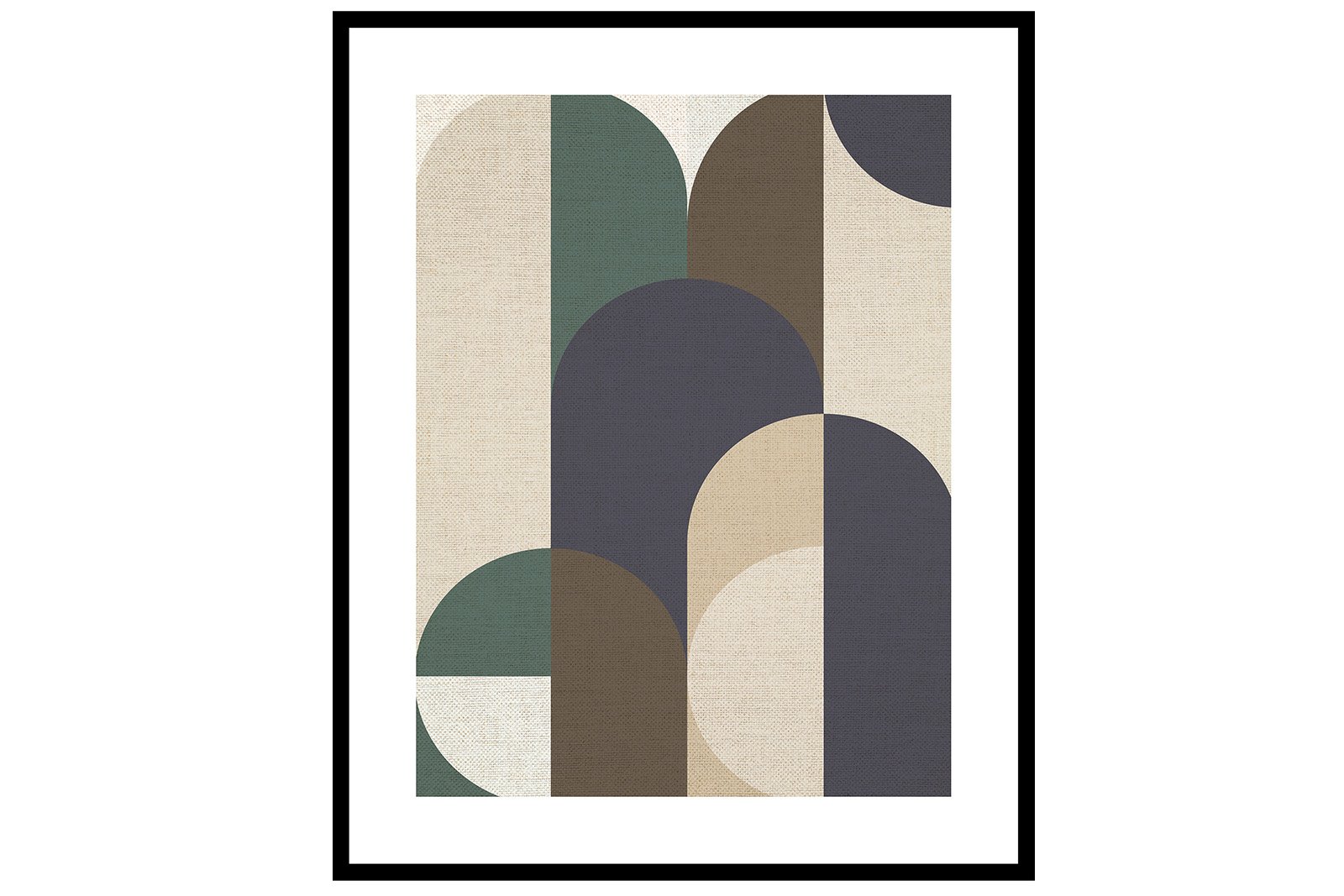 Newline Weave I bilde Grafisk poster med sort ramme. 40x50 cm
