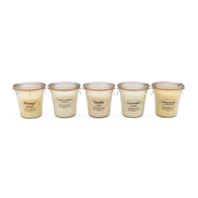 Rapskerze Weck®-Glas, Lavendel
