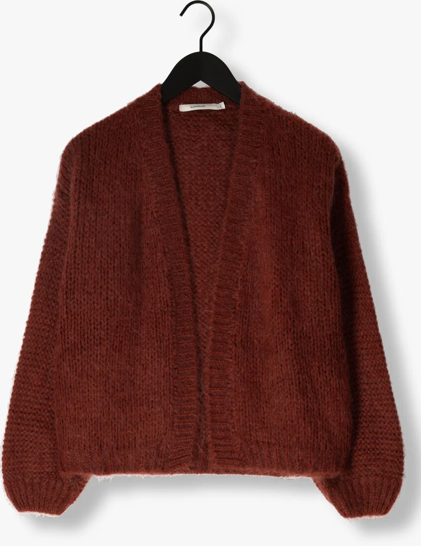 SUMMUM rode summum vest oversized cardigan mohair blend knit