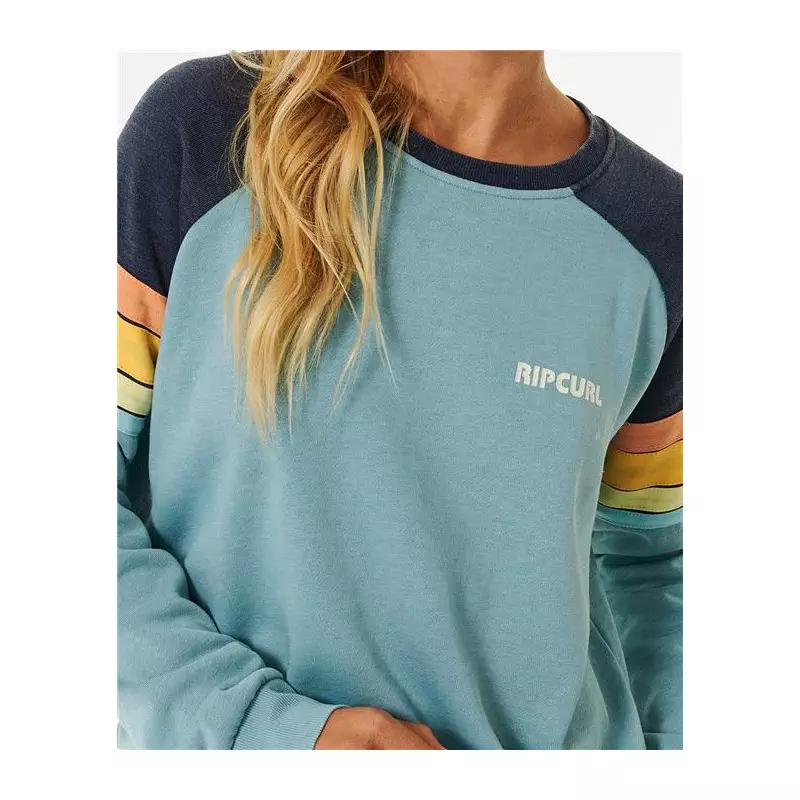 Sweat femme RIPCURL Surf Revival Raglan Crew Navy
