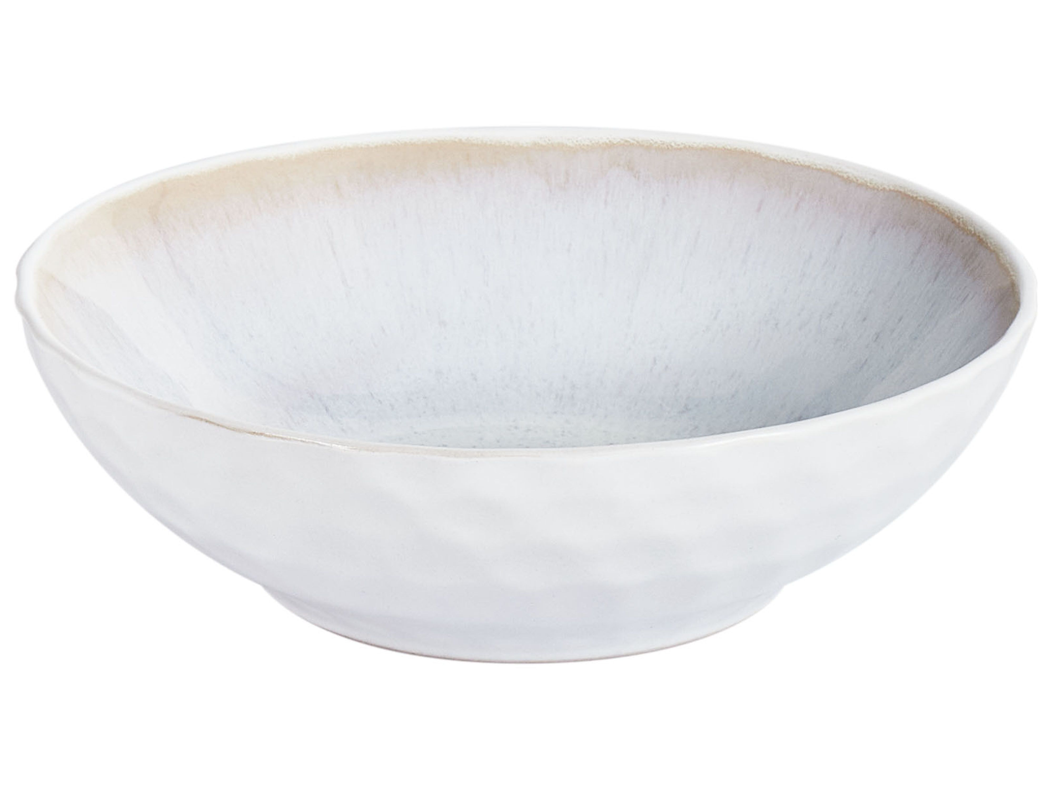 Set van 8 diepe borden SESAME Steengoed Lichtgrijs