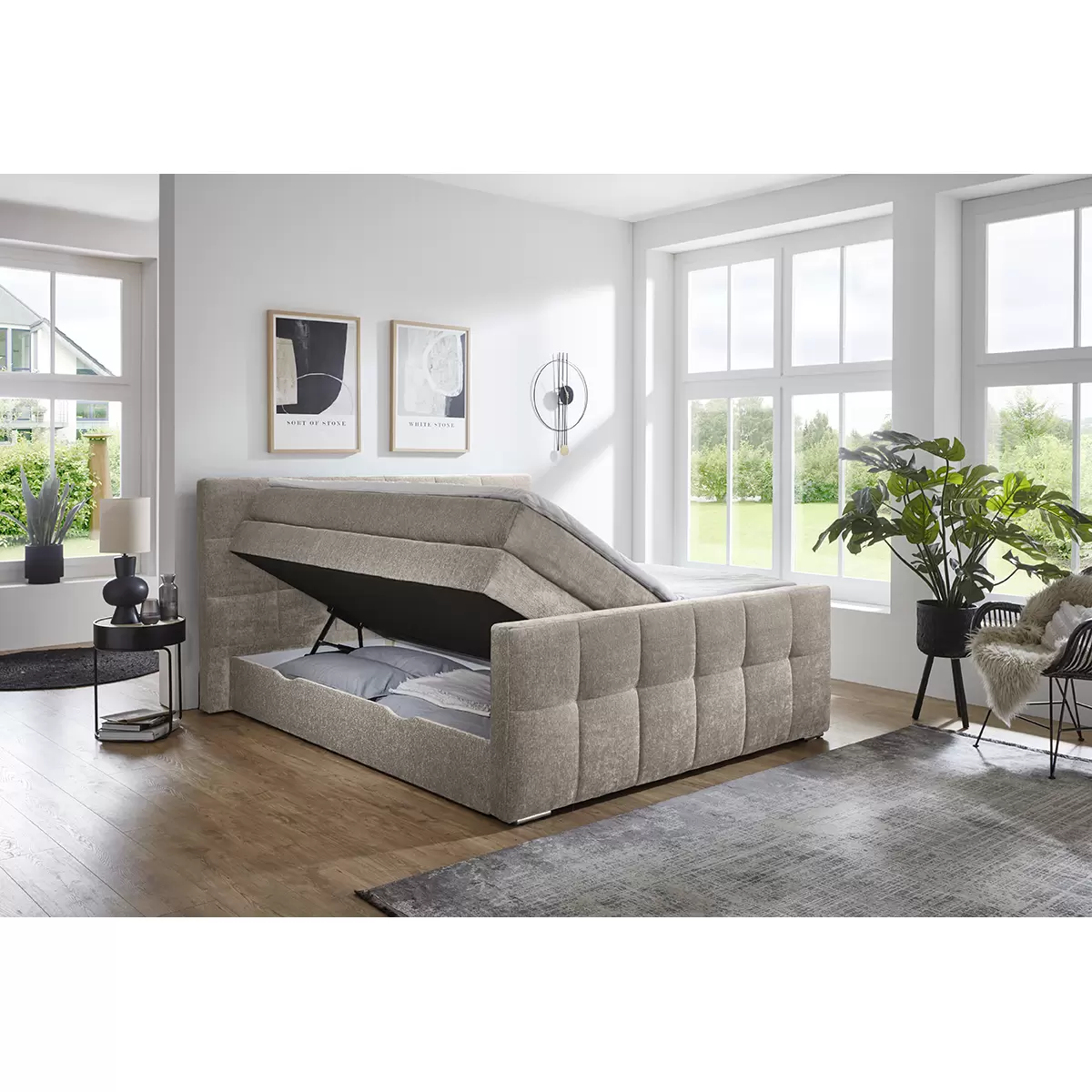 Boxspringbett Ratio 160x200 Grau