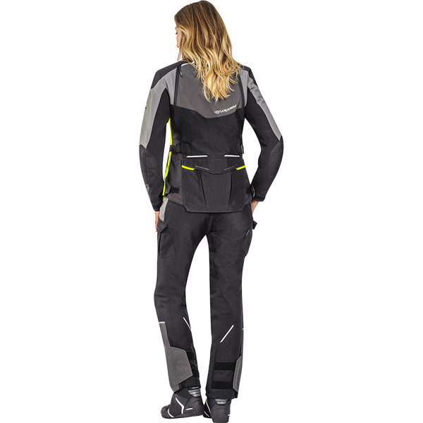 Ixon - Veste femme Balder Lady Noir / Gris / Jaune