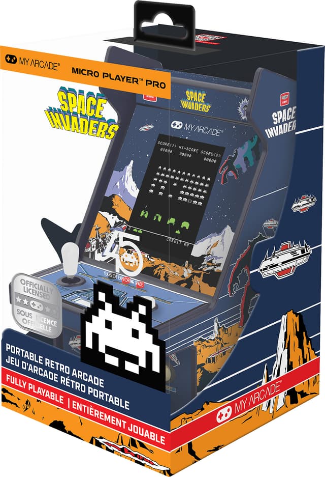My Arcade Micro Player Pro 6,75” Space Invaders retro spillekonsol