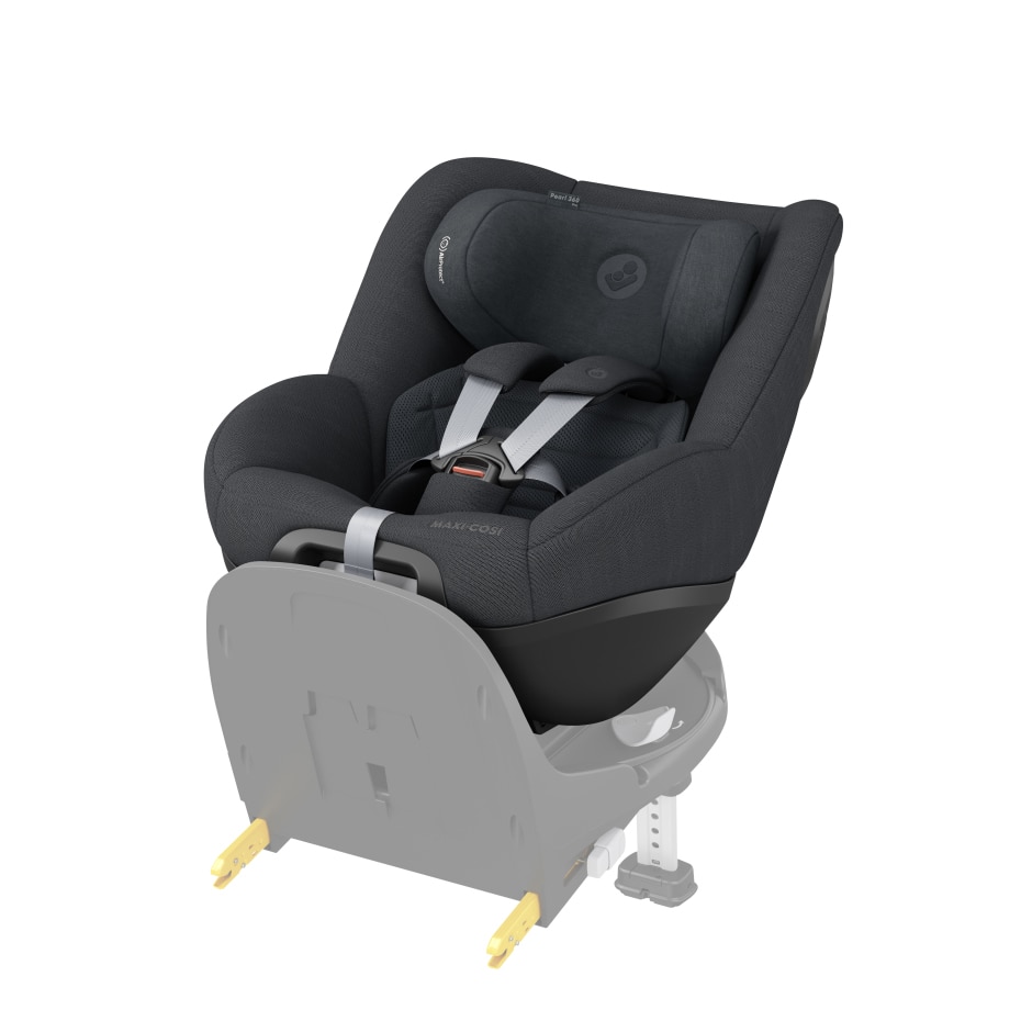 Pearl 360 Pro 3M - 4 Y  61 - 105 cm  0 - 17 kg    Innovative SlideTech®-Technologie |    Optimale Schlafpositionen |    Easy-in-Gurt |    G-CELL Seitenaufprallschutz |    FlexiSpin-Drehung mit nur einer Hand |
