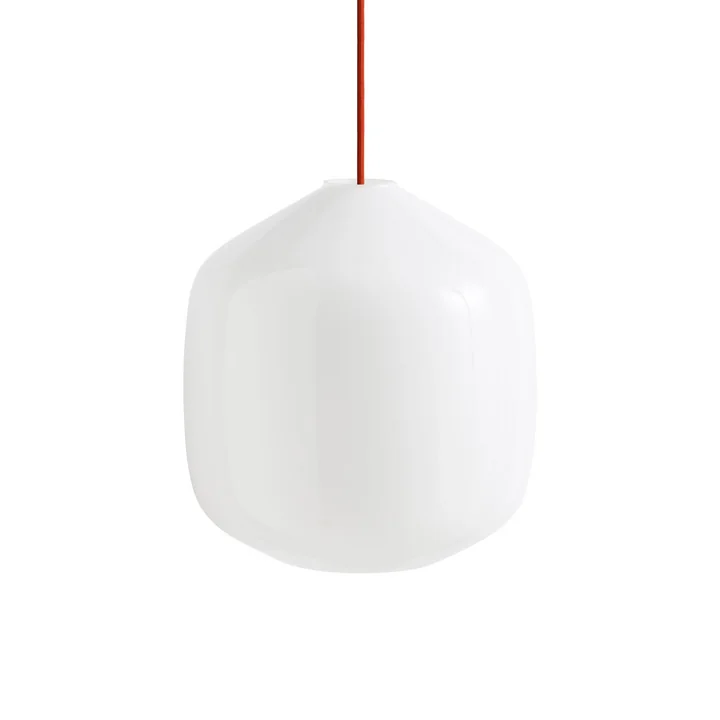 HAY - Buoy Glass Pendelleuchte, Ø 30 cm, rusty red