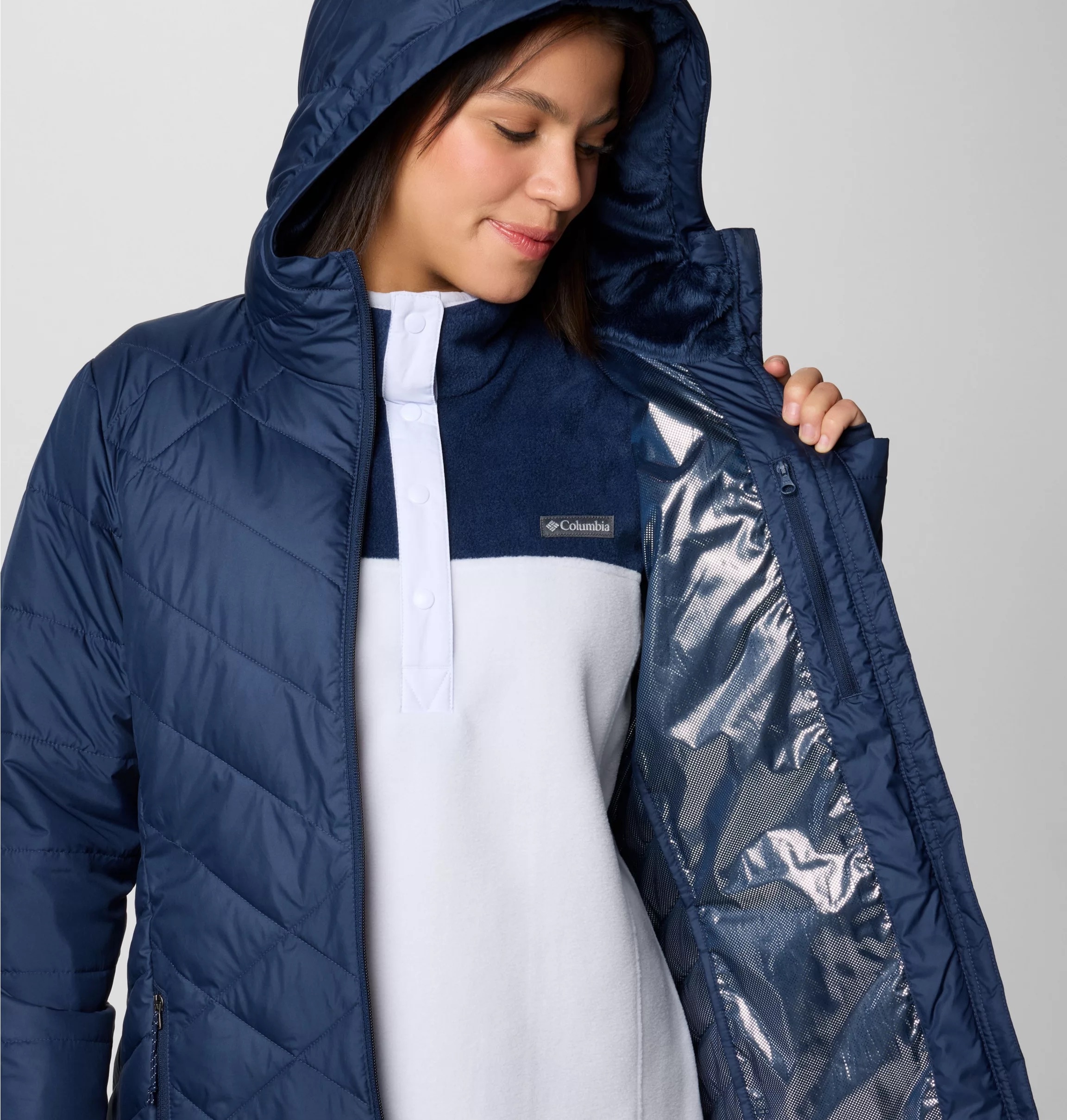 Columbia Steppmantel »HEAVENLY LONG HOODED JACKET«, 1 Stk.