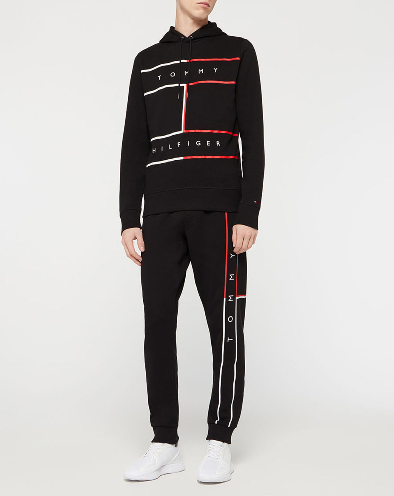 Tommy Hilfiger Sweat Large Rwb Flag noir