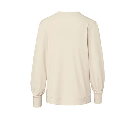 Interlock-Langarmshirt, cremeweiß