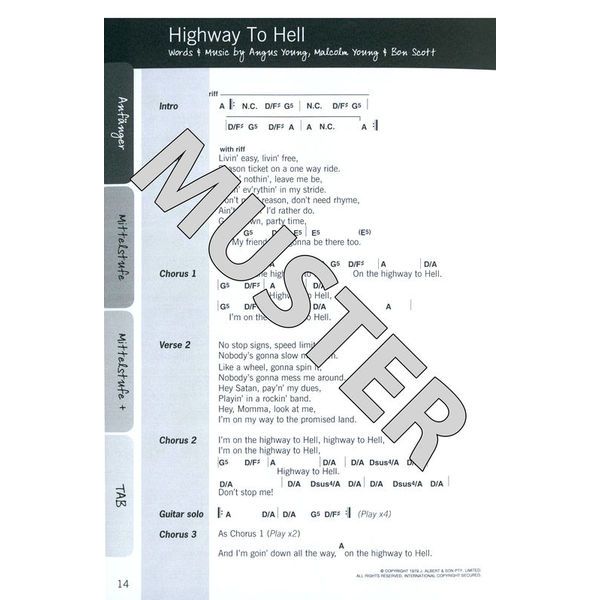 Bosworth Justinguitar Rock-Songbook D