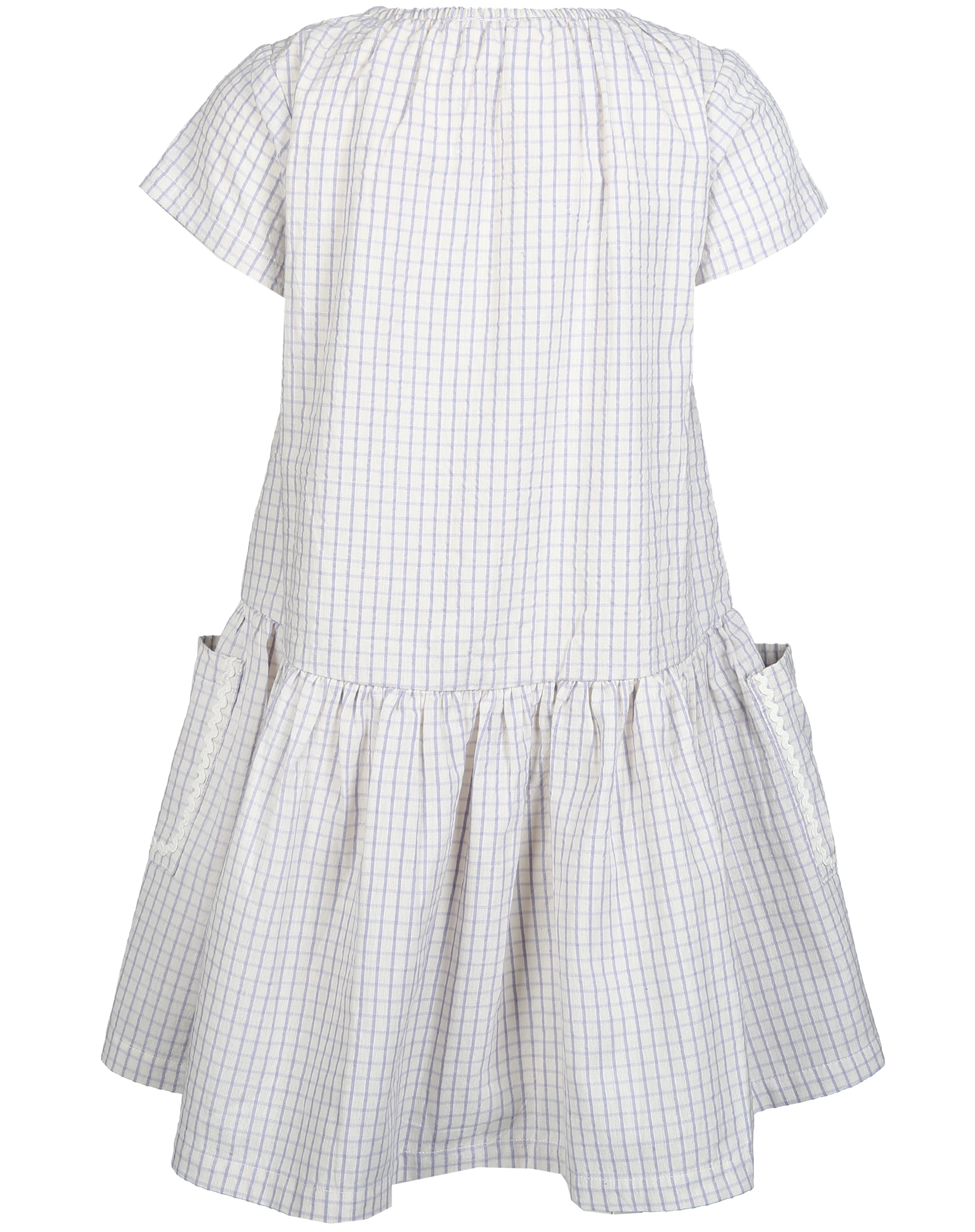 Kurzarmkleid CHECK in eggnog