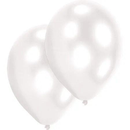 amscan 10 Latexballons Weiss 27,5cm