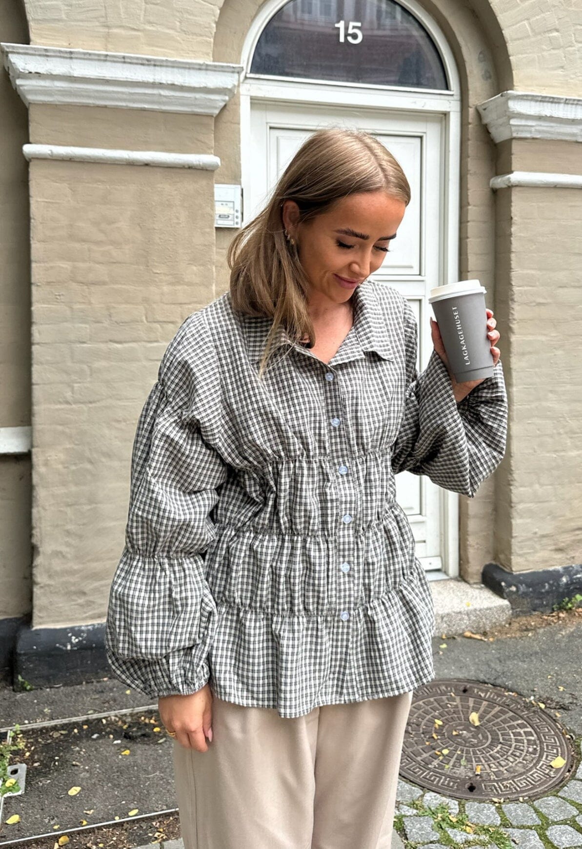 BYIC Sallyic Smock Shirt bsc black small checks