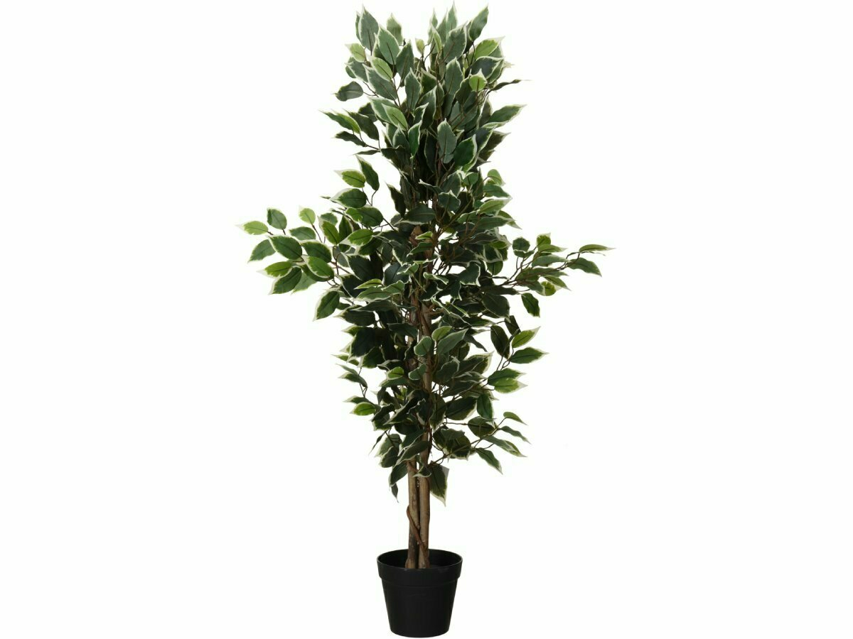 Ficus in pot 115 cm kunstplant - 2 kleuren