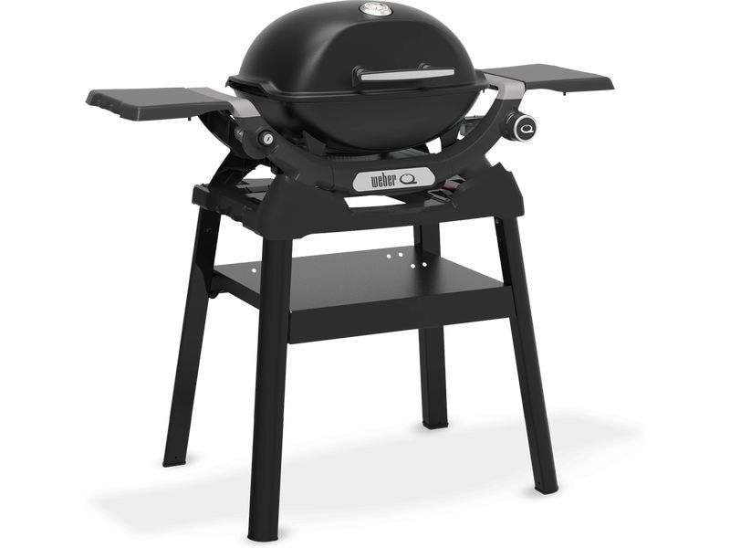 Weber Gasgrill Q1200N mit Stand Gasgrill mit Seitentischen und kompaktem Stand