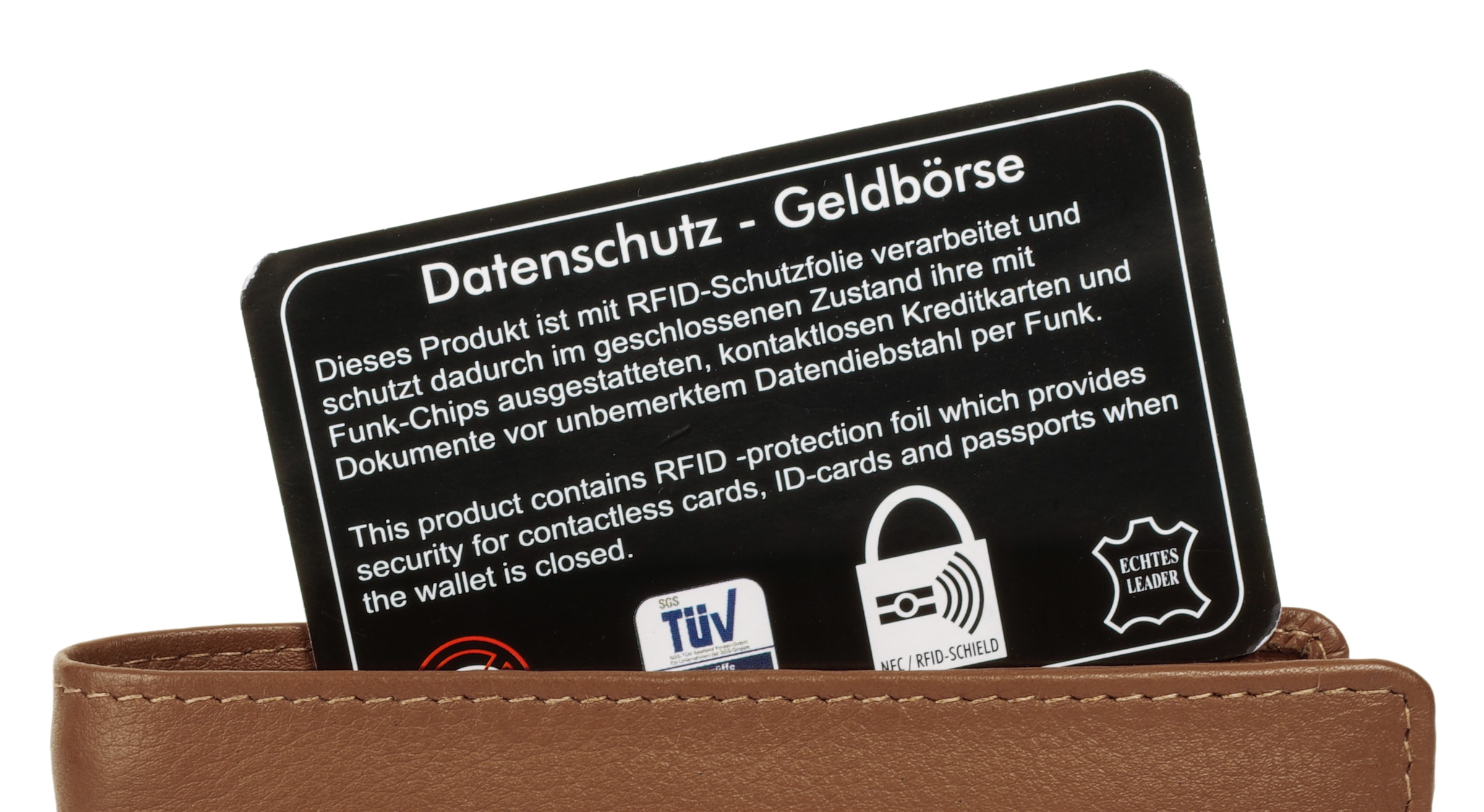 Chiemsee Geldbörse echt Leder